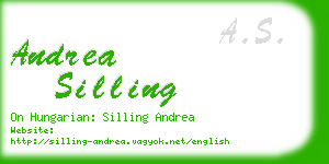 andrea silling business card